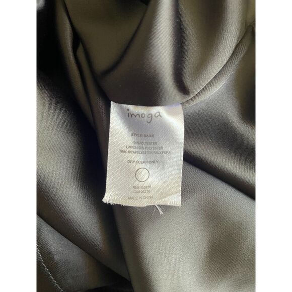 imoga Dress Metallic Scale Pattern Faux Fur Sleeves Copper And Black Size 10 - Picture 5 of 6